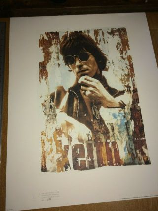 The Rolling Stones Rare Keith Richards " Shades " Art Print Gered Mankowitz