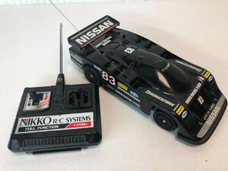 Rare Vintage 1989 Nissan GTP ZX - Turbo Fairlady 300zx Remote Control RC Race Car 2