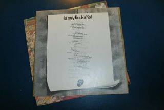 The Rolling Stones It ' s only rock n roll vinyl LP record rare 3