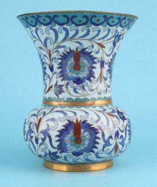 China Rare Cloisonne Vase Handmade Home Decoration Old Gift Collec