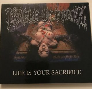 Cradle Of Filth Life Is Your Sacrifice Very Rare Live Cd Digipack 2005