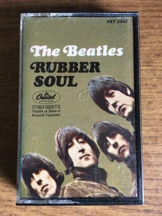 Beatles Rubber Soul Paper Label Rare Cassette Tape Late Nite Bargain