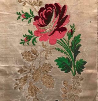 Rare 18th/19th Century Silk Gold Thread Brocade C1750s,  Spitalfields,  Lyon 352