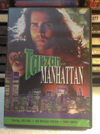 Tarzan In Manhattan (dvd,  1998) Joe Lara Kim Crosby Jan Michael Vincent Rare Oop
