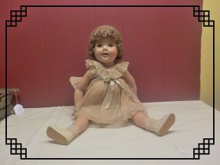 Rare Vintage 1930s Ideal Shirley Temple 27” Composition Doll