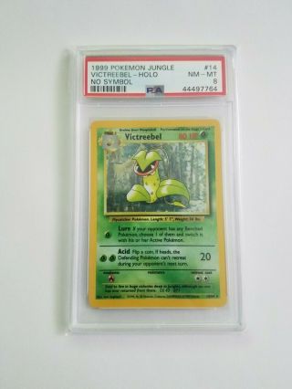 Victreebel 14/64 - 1999 Pokemon Card Jungle Set - Holo Rare Wotc Misprint Psa 8