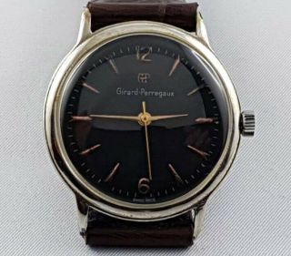 1940´s Girard Perregaux Vintage Mechanical Swiss Men Wrist Watch Rare
