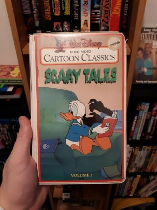 Walt Disney Scary Tales Vol.  3 Vhs Tape Clamshell Rare Horror Halloween
