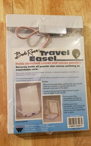 Bob Ross Master Paint Set Compact Portable Travel Art Easel Rare