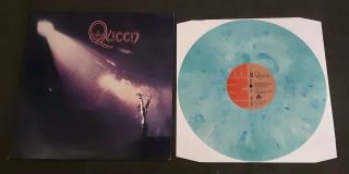 Queen Debut Album - Very Rare 12 " Marbled Blue Colour Vinyl Lp Pressing