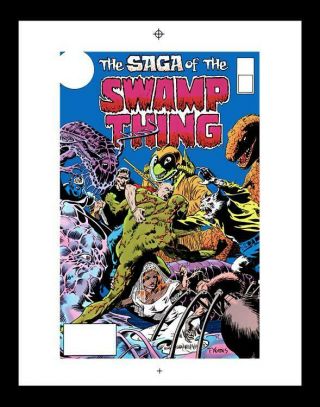 Tom Yeates Swamp Thing 22 Rare Production Art Cover