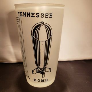 Rare Vintage Oak Ridge Tennessee Atomic Bomb Souvenir Drinking Glass Mcm