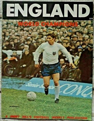 Rare - Jimmy Hill Football Weekly England World Cup Champions - Mexico 1970