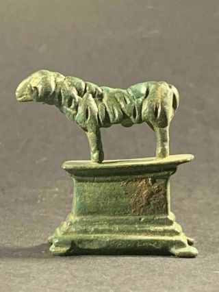 - Extremely Rare Ancient Roman Bronze Ram Statuette - Circa 200 - 300ad