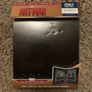 Ant - Man (3d/blu - Ray) Best Buy Exclusive Steelbook Rare Oop