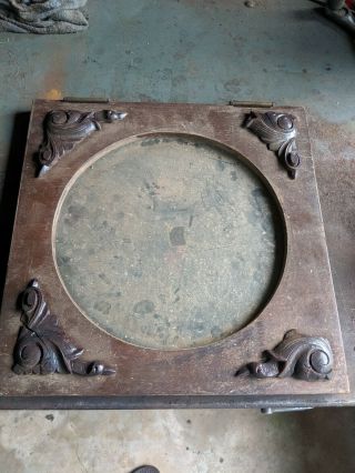 Antique Grandfather Long Case Clock Dial Door Only