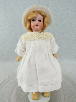 10 " Antique Bisque Head Composition Wood German Dep Doll Mold 201