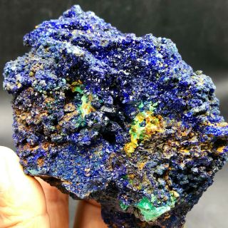 1.  21LB Natural Azurite Malachite Crystal Cluster Geode Rough Rare Mineral Specim 2