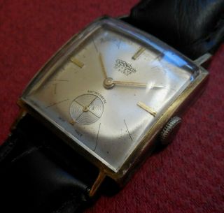 Vintage 1960s Cornavin Geneve 17 Jewels Swiss Watch Running Wristwatch