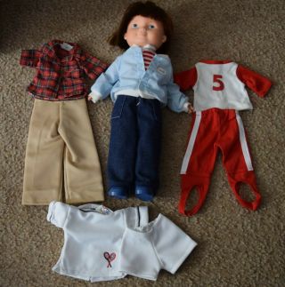 Vintage Fisher Price - My Friend Mikey Doll With Assorted Clothes