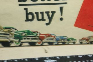 RARE 1950s CHEVROLET OK CAR BETTER TAG DEALERSHIP DISPLAY SIGN CHEVY CAR 66 3
