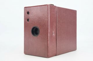 Antique Kodak Rainbow Hawk Eye No 2A Maroon Box Camera Model B Uses 116 Film V03 2