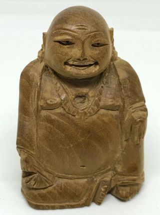 Estate: Exceptional Antique Buddha Circa 1920 - 1930s,  Chinese Carved Balsa Wood