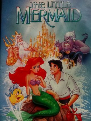 Disney VHS Black Diamond Classic The Little Mermaid RARE & 2 Ariels Adventure 2