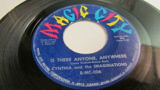Cynthia And The Imaginations Rare Detroit Northern Soul Magic City Lbl A - Mc - 006