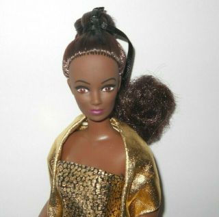 Vintage Doll Barbie Clone Candi Couture 1994 Hamilton African American Metallic