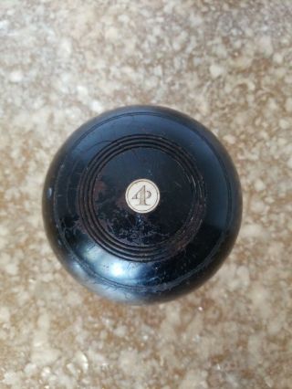 Antique Wooden Lawn Bowling Ball Bocce