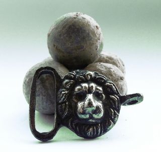 Very Rare Lead Musket Balls & Miltary Buckle - From Waterloo 1815