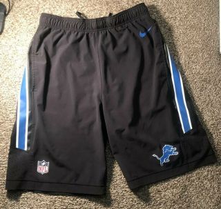 Mens Detroit Lions Nike On Field Team Shorts Size Small Rare $100