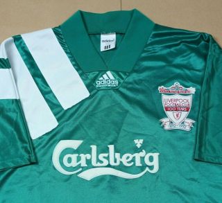 Liverpool 1992 1993 Away Shirt Ultra Rare Carlsberg Adidas (l)