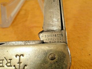 rare antique h.  boker pocket knife Vintage H.  Boker improved cutlery pocket knife 3