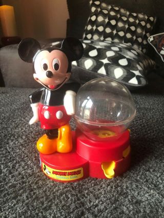 Rare Old Vintage Walt Disney Mickey Mouse Gum Ball Machine Bank 1974
