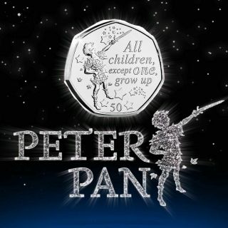Rare Worlds 1st 2019 Peter Pan 50p Coin - " All 6 Designs " Uncirculated Coin Hunt