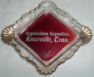 Rare Antique Souvenir Ruby Flash Appalachian Exposition 1910 Knoxville Tennessee