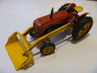 Vintage Rare Empire Made Massey Harris Diecast Tractor With Scoop Major Models
