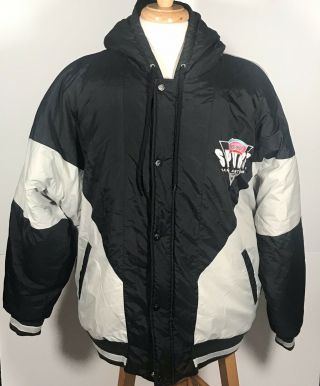 Vintage Rare Logo7 San Antonio Spurs Hooded Jacket In Size Xl (90’s)