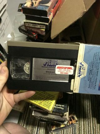 MANIAC HORROR SOV SLASHER RARE OOP VHS BIG BOX SLIP 3