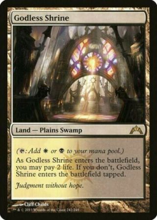 1x Godless Shrine Gatecrash Nm Land Rare Magic Mtg Card