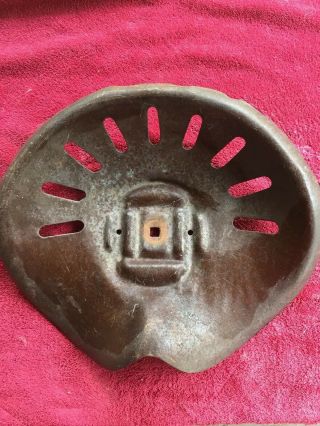 Vintage Metal Tractor Seat 13 Inches By 16 Inches