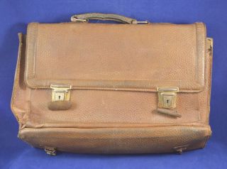 German Wwii Wehrmacht Soldier Nco Leather Briefcase / Bag Rare War Relic 4