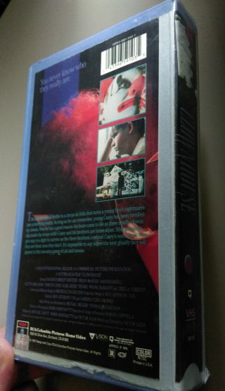 CLOWNHOUSE (1990 VHS) Big Box.  Rare HORROR Clamshell Case.  SLASHER Oop 2