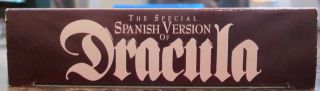 Dracula Spanish version VHS Halloween rare HTF Tovar Villarias 3