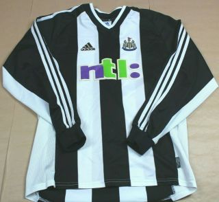Newcastle United 2001 2003 Home Shirt Rare Long Sleeve Edition (m)