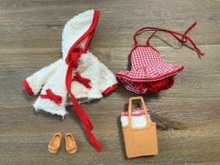 Vintage Penny Brite - Deluxe Reading - Sun & Fun Swimsuit Beach Bag Sandals Robe