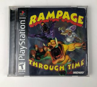 Rampage Through Time (sony Playstation 1,  2000) Ps1 Complete Cib