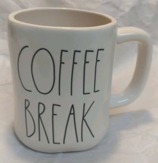 Rae Dunn By Magenta L/l " Coffee Break " Htf Coffee Mug Rare